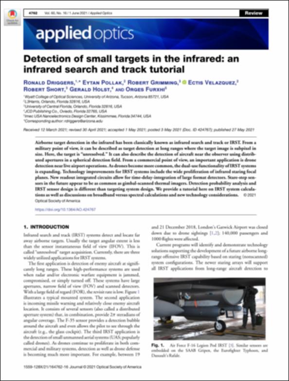 Detection of small targets in the infrared: an infrared search and ...