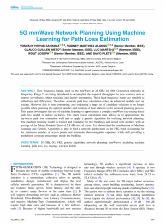 5G mmWave Network Planning Using Machine Learning for Path Loss Estimation