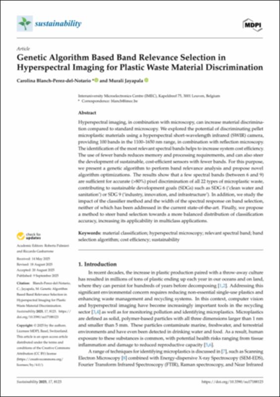 Genetic Algorithm Based Band Relevance Selection in Hyperspectral ...