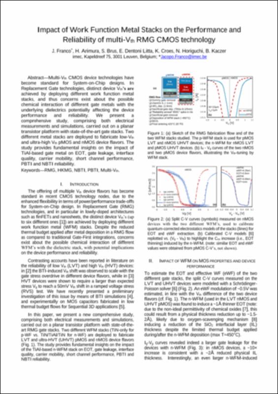 Impact of work function metal stacks on the performance and reliability ...